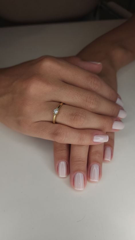 Anel linha encanto com diamante 