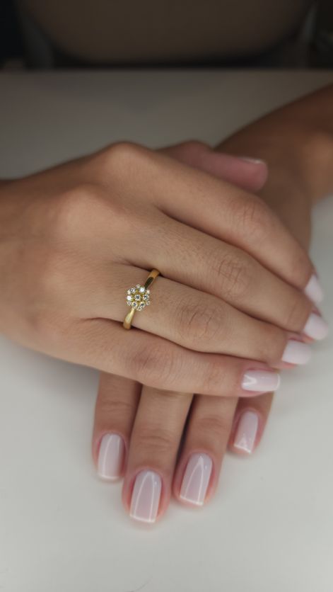 Anel explos�o de diamante 