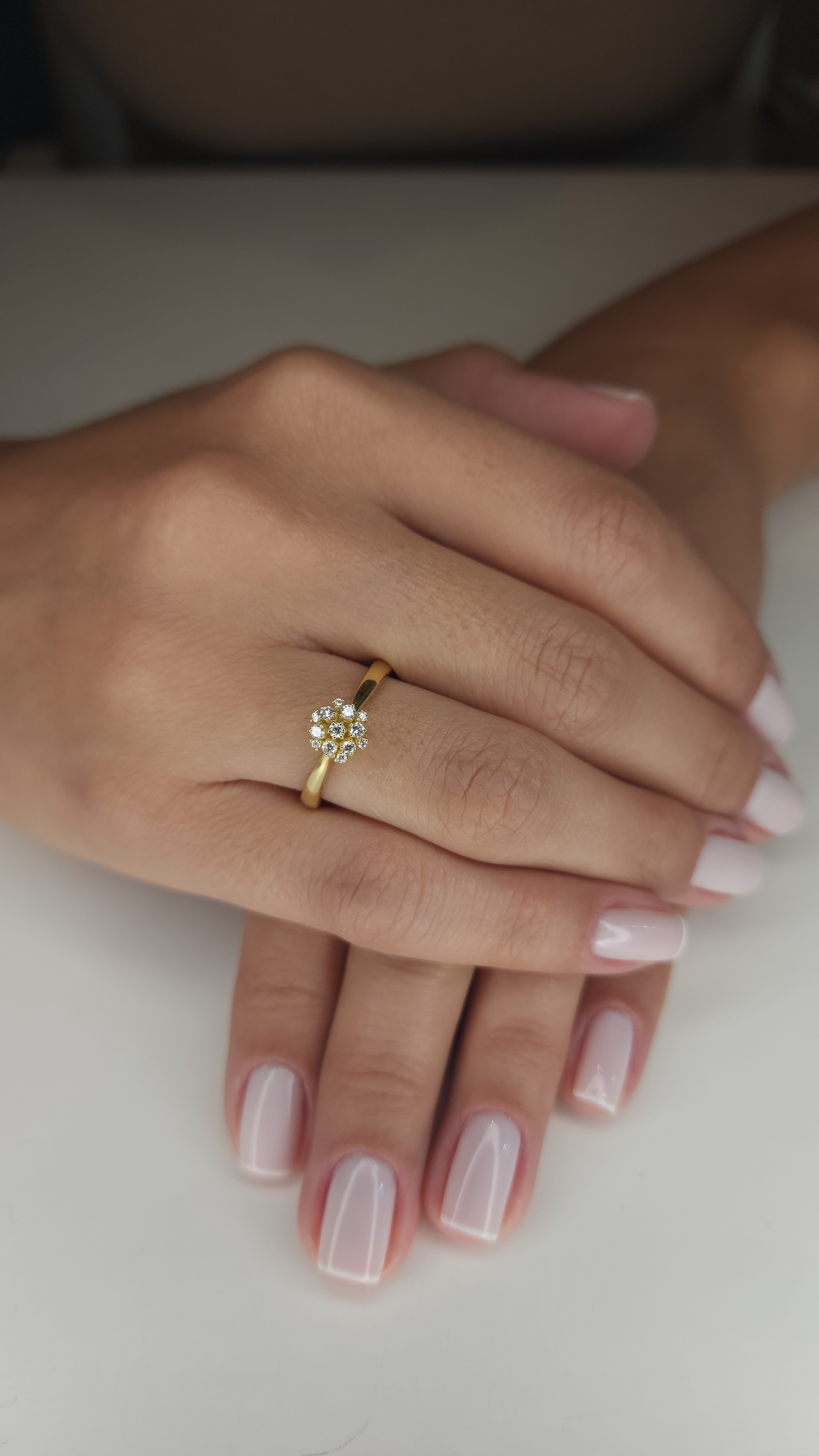 Anel explos�o de diamante 